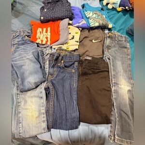 Stylish Kids Clothing Set - Blue, Red, Gray